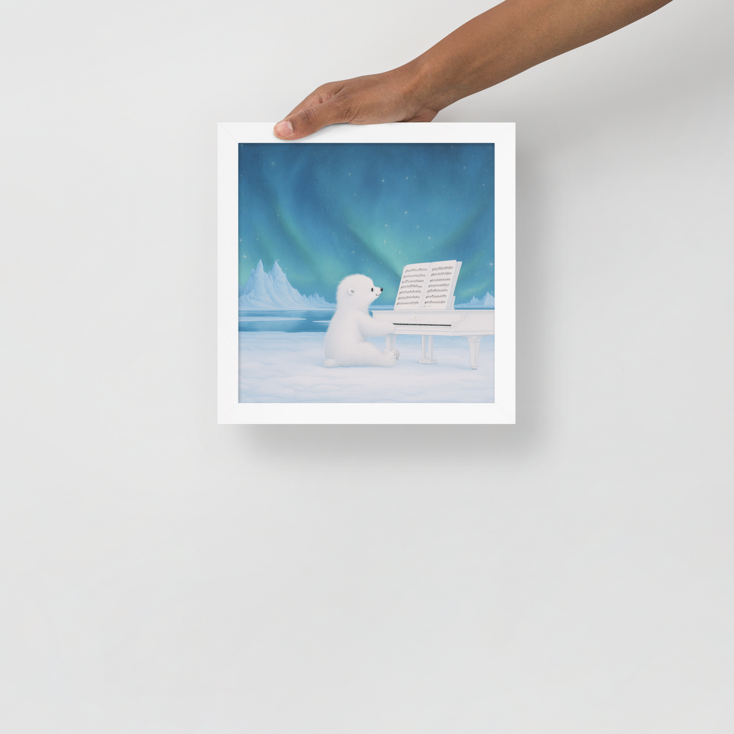 Little Polar Bear & Classical Music 10" Framed Print