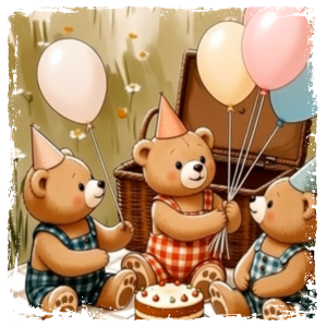 Teddy Bear Picnic Birthday Video – Personalized Animated Keepsake