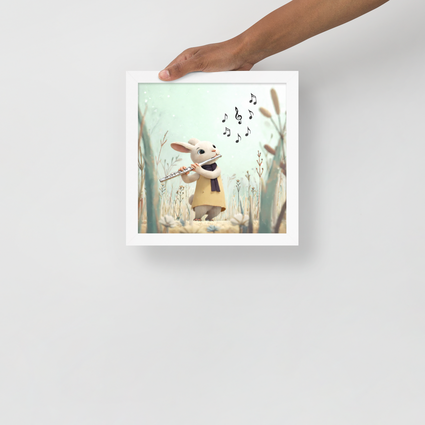 Little Rabbit & Classical Music Framed Print