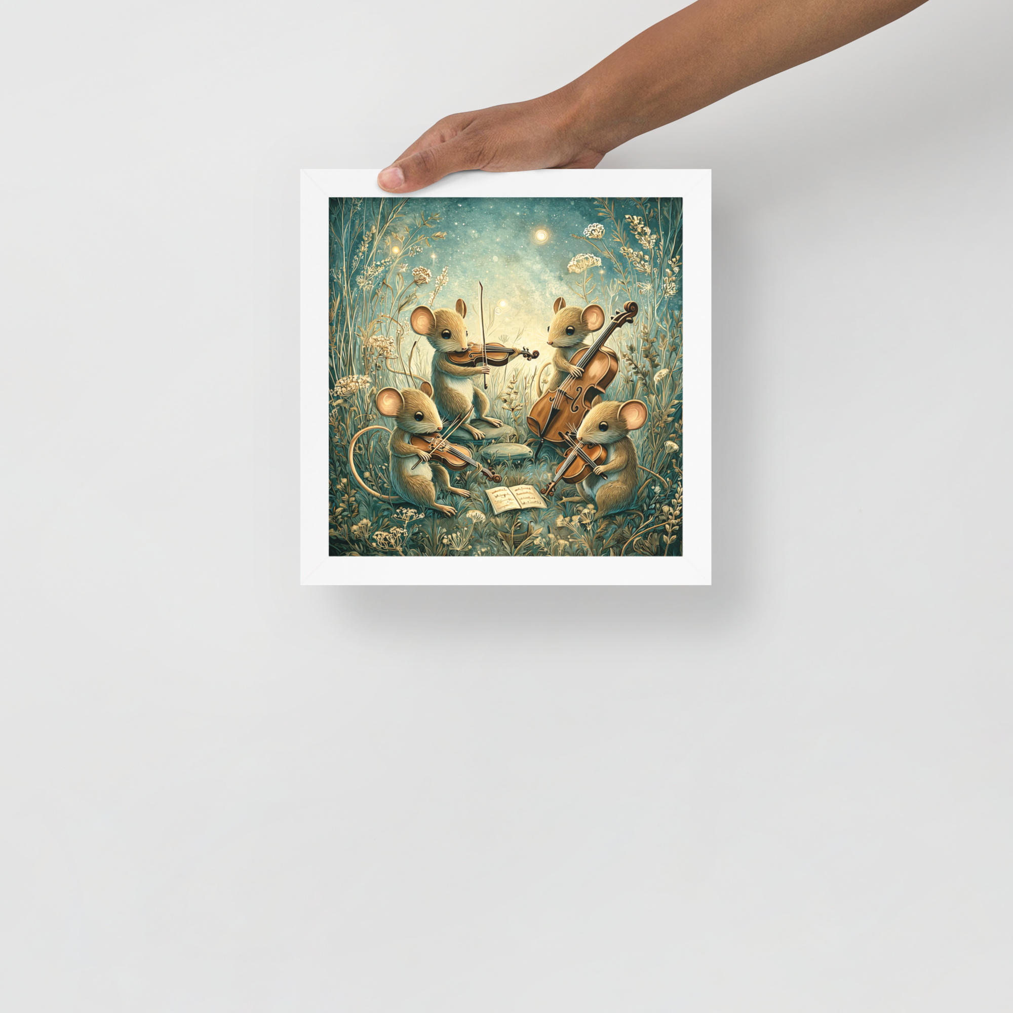 Little Mouse & Classical Music Framed Print