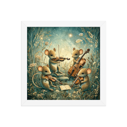 Little Mouse & Classical Music Framed Print