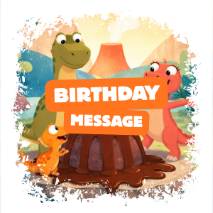 Dinosaur Birthday Video with Cake – Personalized Animated Keepsake for Kids