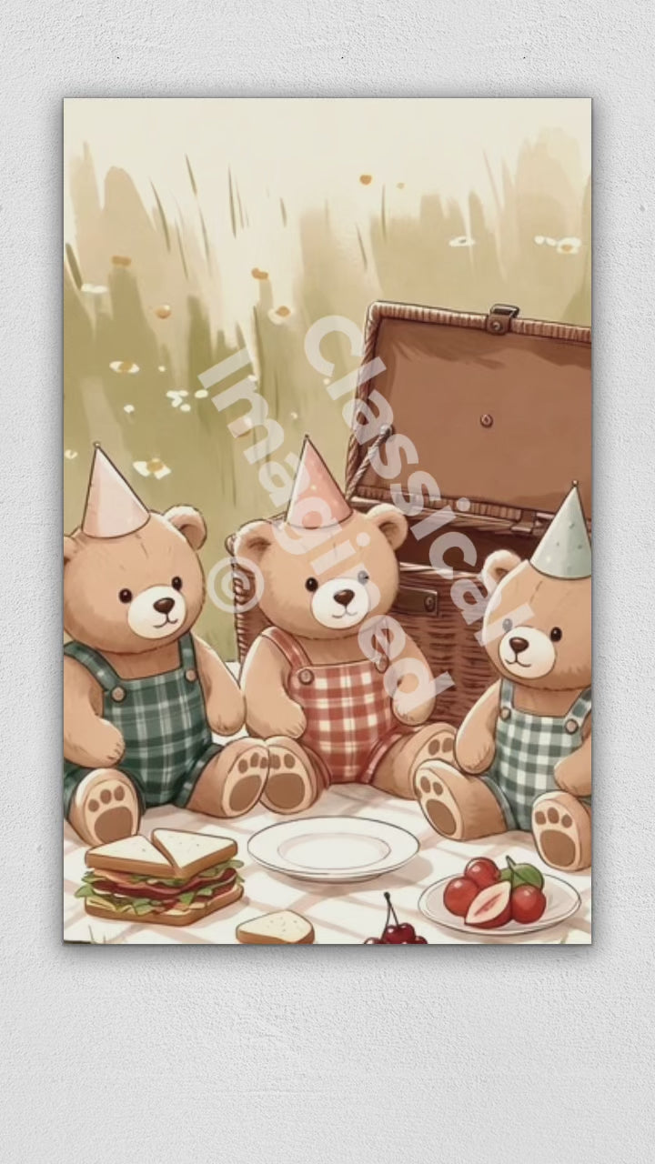 Teddy Bear Picnic Birthday Video – Personalized Animated Keepsake
