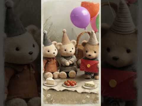 teddy storybook birthday animation