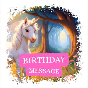 Unicorn Forest Birthday Video – Personalized Animated Birthday Keepsake for Kids